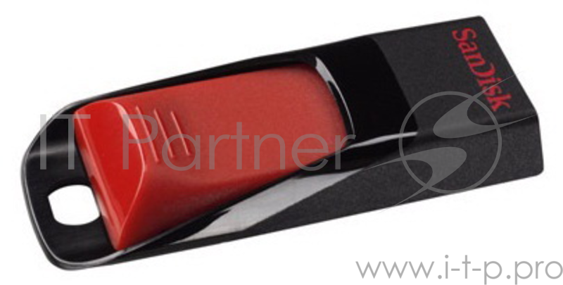 Накопитель USB flash 64ГБ SanDisk Cruzer Edge, черно-красный (USB2.0)