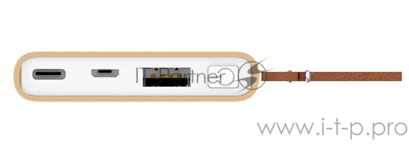 Внешний аккумулятор HIPER TRAVEL 5K Peach Li-Pol 5000 mAh 2.1A 2xUSB 1xType-C розовый