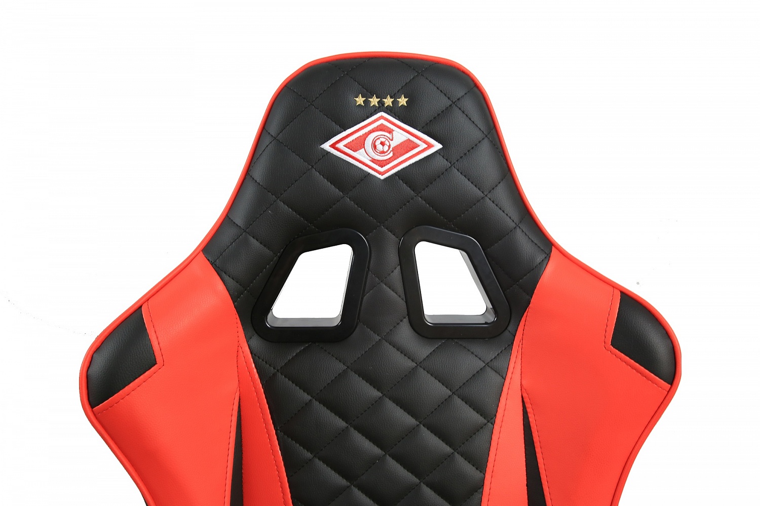 Игровое кресло ZONE 51 Спартак Гладиатор чёрно-красное (экокожа, регулируемый угол наклона, механизм качания)