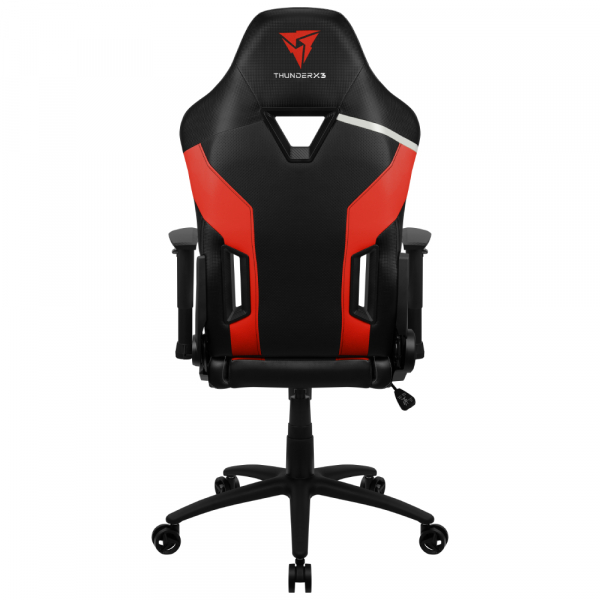 Игровое кресло ThunderX3 TC3 чёрно-красное (AIR Tech, экокожа, 2D, газлифт 4 кл., регулируемый угол наклона, механизм качания)