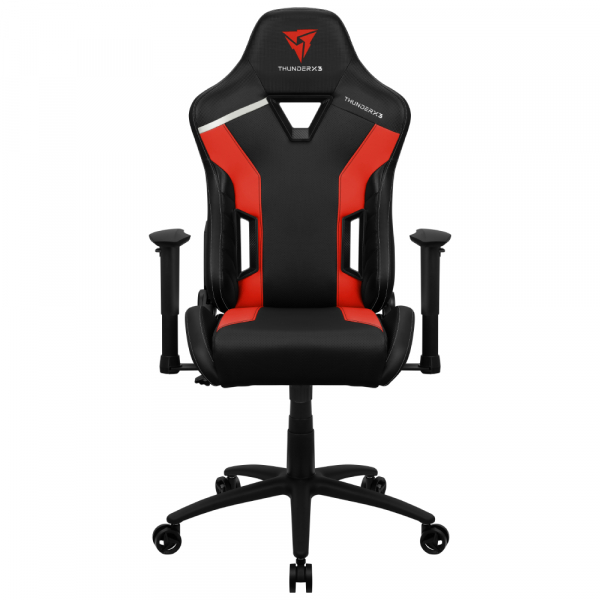 Игровое кресло ThunderX3 TC3 чёрно-красное (AIR Tech, экокожа, 2D, газлифт 4 кл., регулируемый угол наклона, механизм качания)