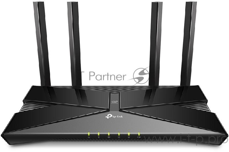 Роутер беспроводной TP-Link Archer AX50 AX3000 10/100/1000BASE-TX черный