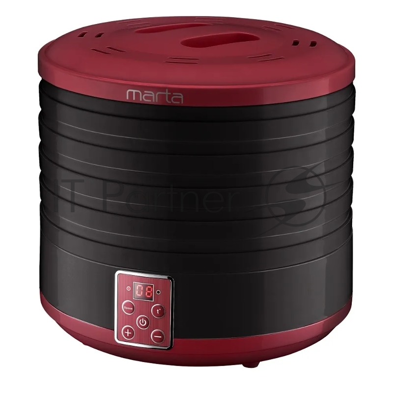 Сушилка для овощей и фруктов MARTA MT-1870 темный гранат