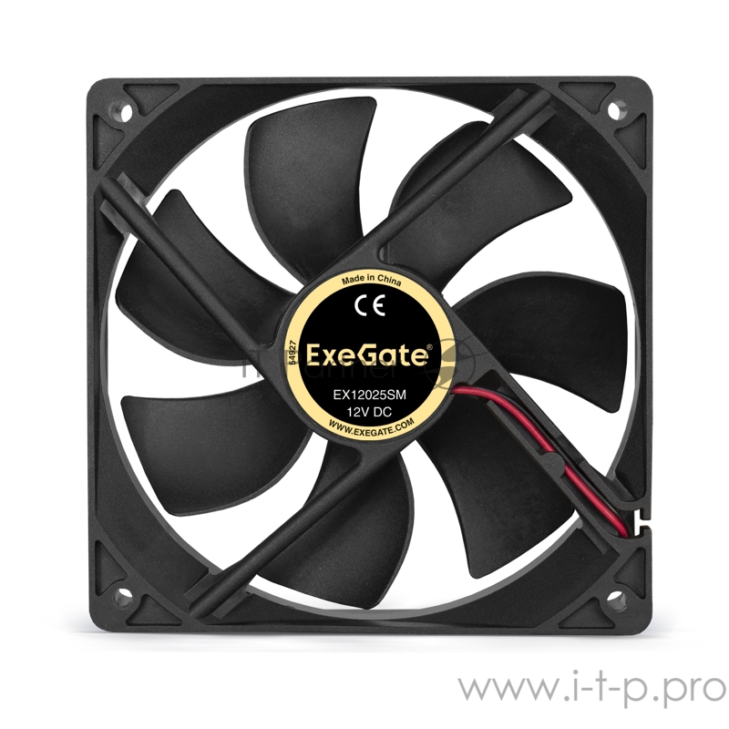 Вентилятор ExeGate EX12025SM, 120x120x25 мм, подшипник скольжения, Molex, 1200RPM, 19dBA