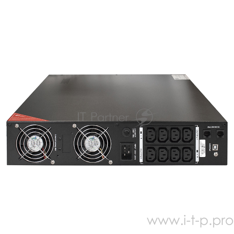 ИБП Pure Sine Wave ExeGate SinePower UHB-2000.LCD.AVR.C13.RJ.USB.2U <2000VA/1600W,8*C13,RM/Tower>