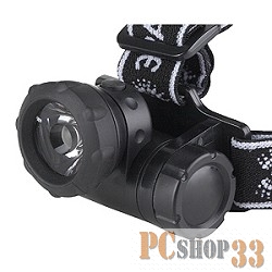 Фонари ЭРА C0033731 Налобный фонарь G1W {1W светодиод, влагозащищенный корпус, коллиматор, 3хААА в комплект не входят}