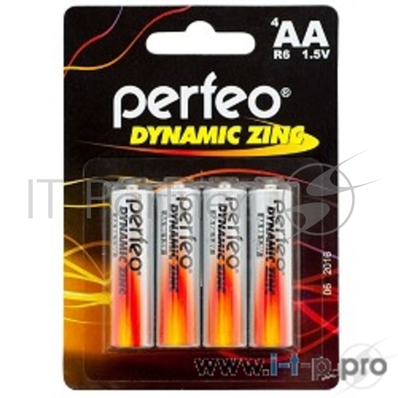 Батарейка Perfeo R6/4BL Dynamic Zinc (4 шт. в уп-ке)