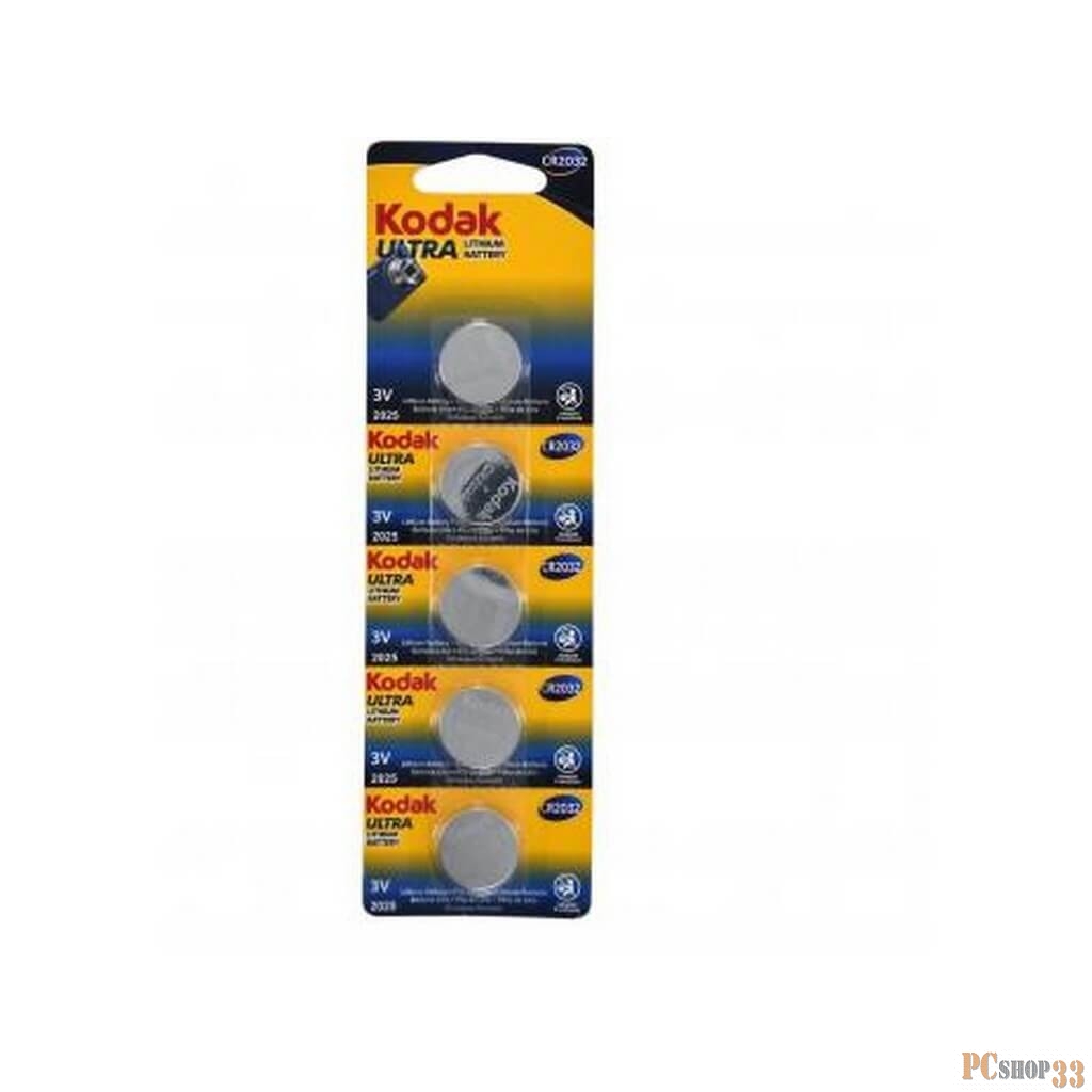 Батарейки Kodak CR2016-5BL (5 шт. в уп-ке)