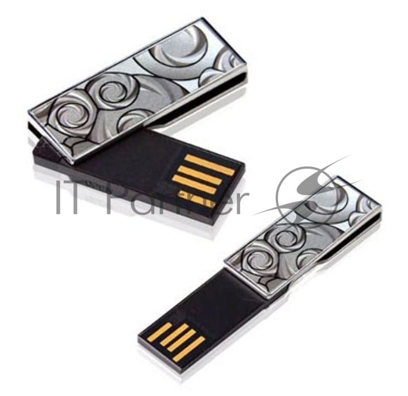 Флеш накопитель 4GB Transcend JetFlash V90C, USB 2.0, Precision Swirl