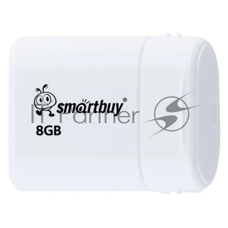 Флеш накопитель USB2.0 8Gb Smart Buy Lara White