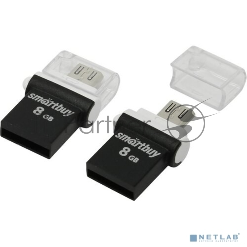 USB2.0 8Gb Smart Buy OTG POKO series Black