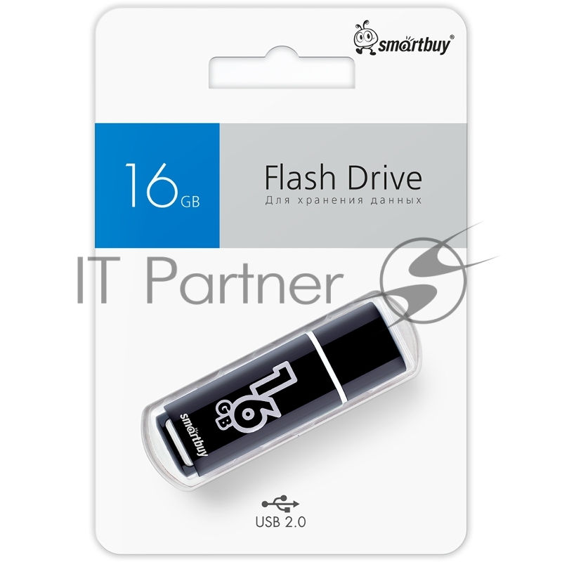 USB2.0 16Gb Smart Buy Glossy series Black