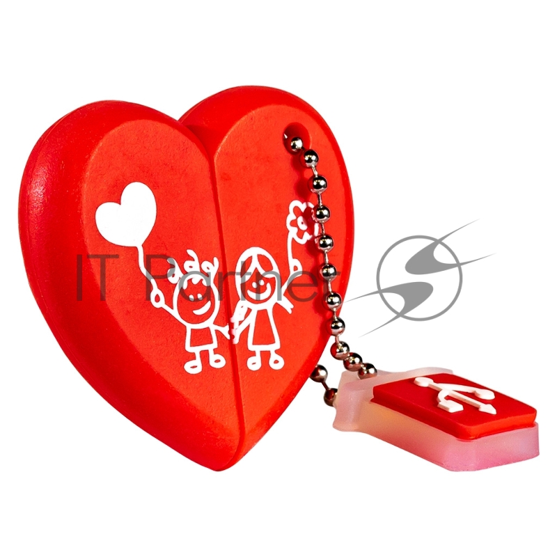 Флеш диск USB 2.0 Flash Drive 32GB Smartbuy Wild series Сердце (SB32GBHeart)