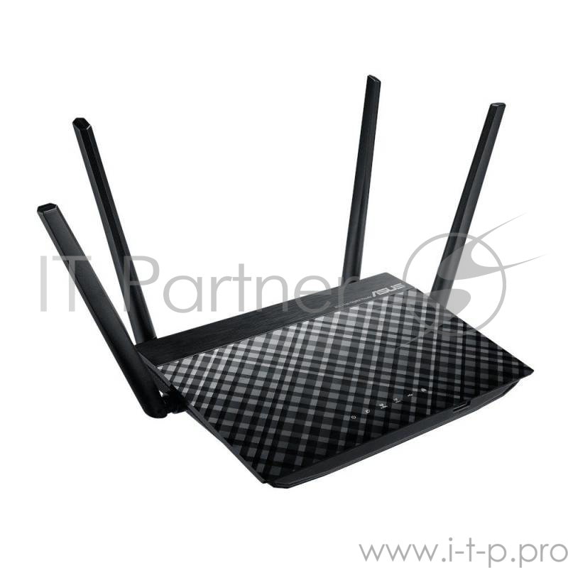Роутер беспроводной Asus RT-AC58U V3 (RT-AC58U) AC1300 10/100/1000BASE-TX черный