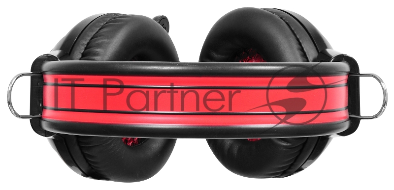 Наушники и микрофоны Oklick HS-G300 черный/красный {2.5м мониторы оголовье (AH-V1)} 337457