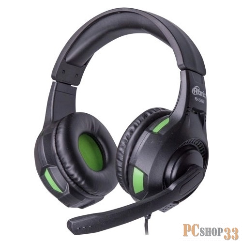 Наушники RITMIX RH-559M Gaming {105 дБ+/-3 дБ, Разъем mini jack 3,5 мм, Кабель:1.8 м,микрофон }