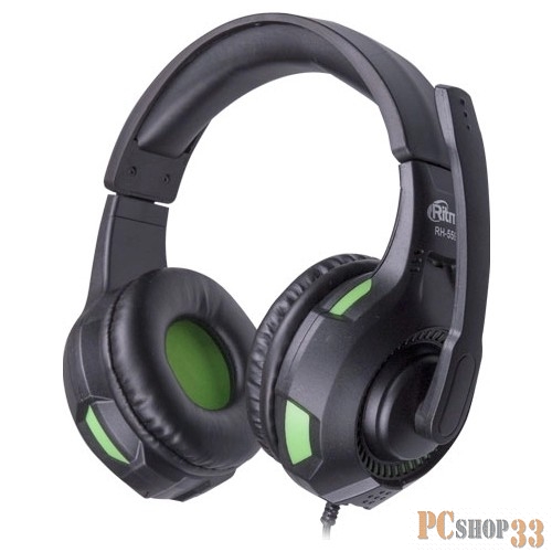 Наушники RITMIX RH-559M Gaming {105 дБ+/-3 дБ, Разъем mini jack 3,5 мм, Кабель:1.8 м,микрофон }