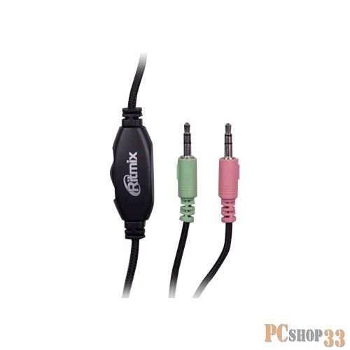 Наушники RITMIX RH-559M Gaming {105 дБ+/-3 дБ, Разъем mini jack 3,5 мм, Кабель:1.8 м,микрофон }
