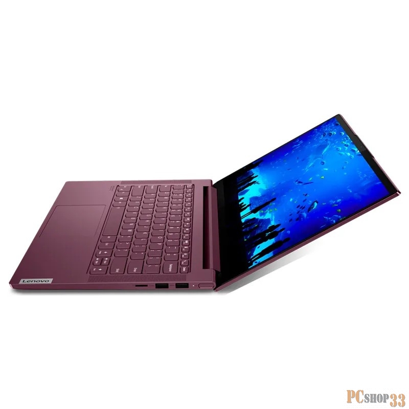Ноутбук Lenovo Yoga Slim7 14IIL05 14(1920x1080 IPS)/Intel Core i5 1035G4(1.1Ghz)/16384Mb/512SSDG Iris Plus/Cam/BT/WiFi/60WHr/war 1y/1.4kg/red/W10