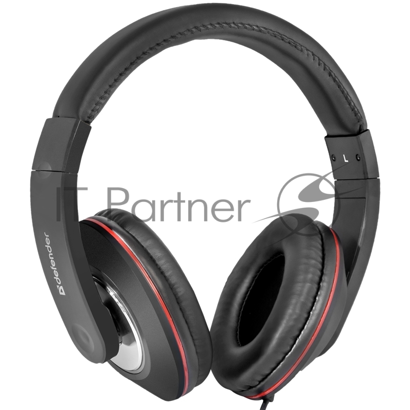 Наушники Defender Наушники с микрофоном Accord 171 черный, кабель 1,2 м 63171