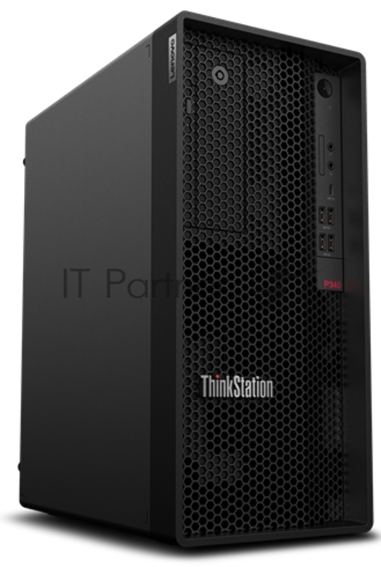 ПК Lenovo TS P340 Twr, i7-10700, 2 x 8GB DDR4 2933 UDIMM, 512GB_SSD_M.2_PCIE, Quadro P1000 4GB GDDR5 4x miniDP, 300W, W10_P64-RUS, 3yr OnSite