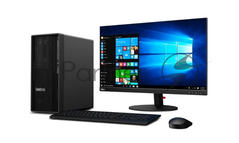 ПК Lenovo TS P340 Twr, i7-10700, 2 x 8GB DDR4 2933 UDIMM, 512GB_SSD_M.2_PCIE, Quadro P1000 4GB GDDR5 4x miniDP, 300W, W10_P64-RUS, 3yr OnSite