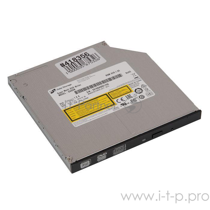 Устройство чтения-записи LG DVD-RW GUB0N/GUD0N 9.5mm, внутренний, SATA, черный, OEM{GUB0N.AUAA11B, GUB0N.AUAA10B,GUD0N.ARAA10B}