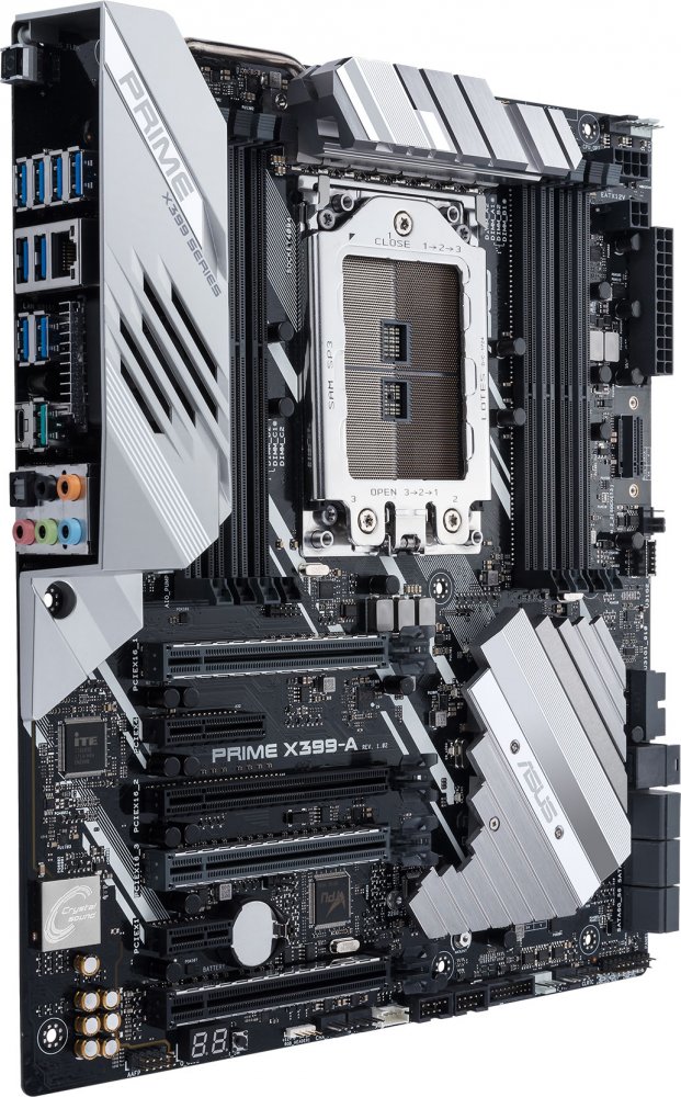 Материнская плата ASUS PRIME X399-A RTL Socket-TR4 {AMD X399, 8*DDR4, 4*PCI-E, SATA 6Gb/s, 2*M.2, 1*U.2, 8ch, GLAN, USB3.1, ATX}