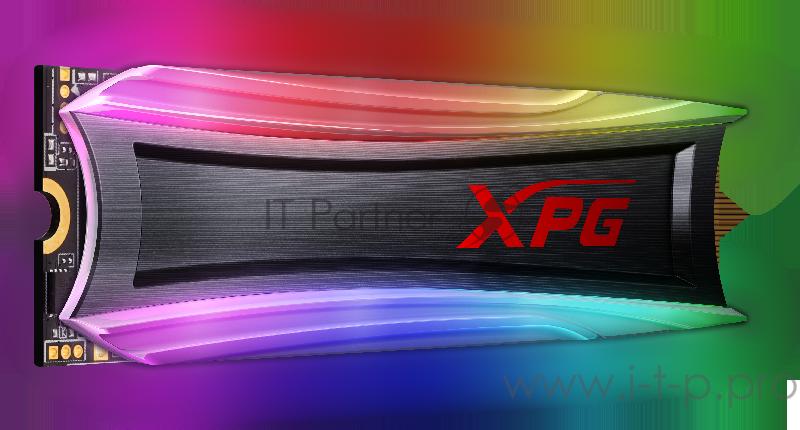 Накопитель SSD A-Data PCI-E x4 512Gb AS40G-512GT-C S40G RGB M.2 2280