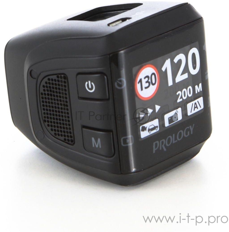 Видеорегистратор Prology VX-750 черный 1296x2304 1296p 125гр. GPS Ambarella A7LA50