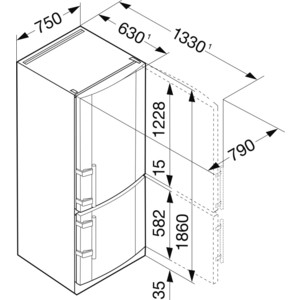 Холодильник CNPESF 4613-21 001 LIEBHERR