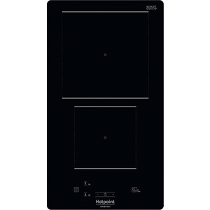 Варочная поверхность электрическая индукционная HOTPOINT-ARISTON Домино HQ 0930S NE, 5.4х28.4x51 см, 2 конфорки, черный