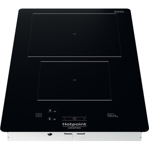 Варочная поверхность электрическая индукционная HOTPOINT-ARISTON Домино HQ 0930S NE, 5.4х28.4x51 см, 2 конфорки, черный