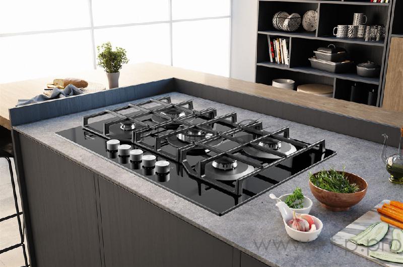 Встраиваемая газовая панель Hotpoint-ARISTON HAGS72FBK черный