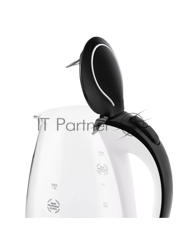 Чайник электрический (стекло) Vitek VT-7027 BK/W