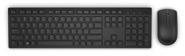 Опции к ноутбукам DELL KM636 Black 580-ADFN Wireless Keyboard + Mouse, black