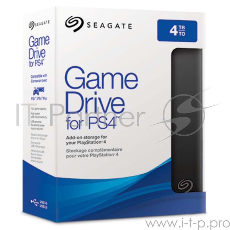 Внешний жесткий диск Seagate STGD4000400 4TB Game Drive for PS4 2.5 USB 3.0 Black