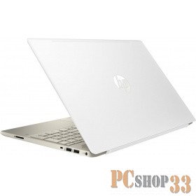 Ноутбук HP Pavilion 15-cs0040ur 15.6(1920x1080)/Intel Core i3 8130U(2.2Ghz)/4096Mb/1TB HDD + 16GB M2 PCIe OptaneGb/noDVD/Int:Intel HD Graphics/war 1y/Ceramic white w/ Pale Rose Gold KB/W10