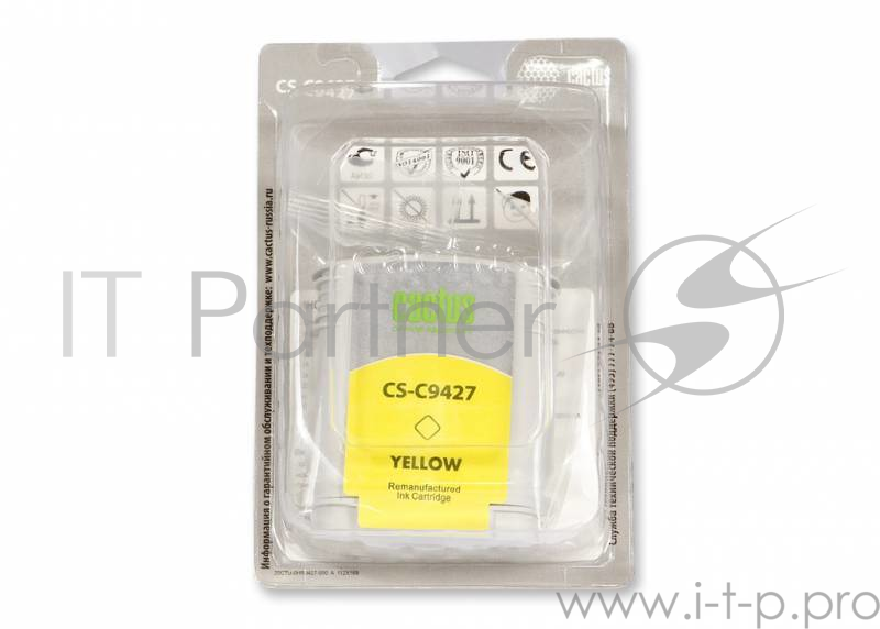Расходные материалы CACTUS C9427 Картридж струйный CS-C9427 №85 желтый для HP DJ 30/130 (72мл)