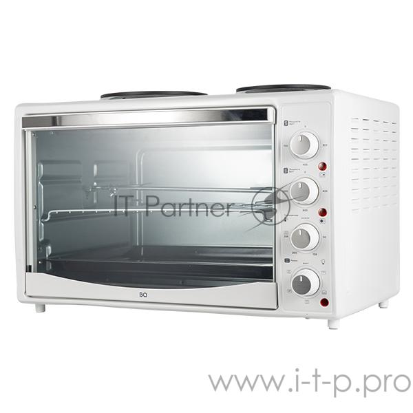 Электрическая печь BQ EO4205WGP БелыйОбъем камеры 42л, Потребляемая мощность 1400Вт, Механическое управление, Термостат, Гриль, Диапазон температур 90-250°C, Количество режимов приготовления 5, Конфорки 2шт, Внутренняя подсветка, Решётка для гриля, П