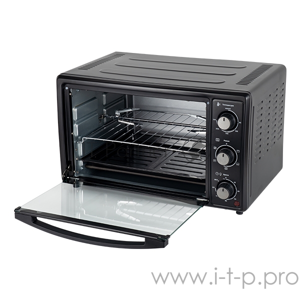 Электрическая печь BQ EO3002BG ЧерныйОбъем камеры 30л, Потребляемая мощность 1500 Вт, Механическое управление, Термостат, Гриль, Диапазон температур 65-240°C, Количество режимов приготовления 5, Звуковой сигнал, Внутренняя подсветка, Решётка для грил