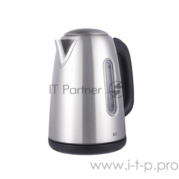 Чайник BQ KT1822SW Сталь-ЧерныйМощность 2200Вт, Максимальный объем 1.7л, Нержавеющая сталь, Съемный фильтр от накипи, Индикатор уровня воды, Индикатор включения, Автоотключение, Вращение на подставке 360 градусов, Кнопка открытии крышки, Напряжение 2