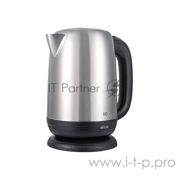 Чайник BQ KT1821S Сталь-ЧерныйМощность 2200Вт, Максимальный объем 1.7л, Нержавеющая сталь, Съемный фильтр от накипи, Индикатор уровня воды, Индикатор включения, Автоотключение, Вращение на подставке 360 градусов, Кнопка открытии крышки, Напряжение 22
