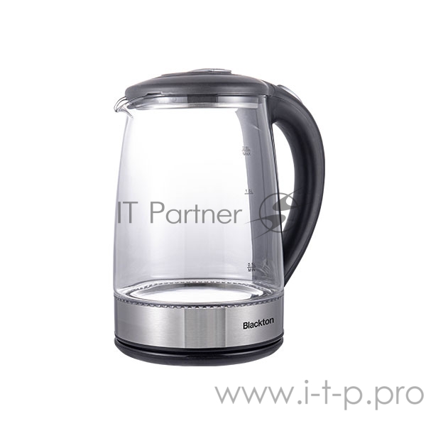 Чайник Blackton Bt KT2026G Черный-СтальМощность1500Вт, Максимальный объем 2.0л, Материал корпуса Жаропрочное стекло, Индикатор включения, Отключение при закипании, Отключение при снятии, Отключение при отсутствии воды, Отсек для хранения электрошнура