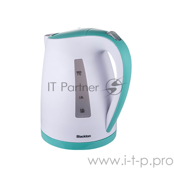 Чайник Blackton Bt KT1702P Белый-ЗеленыйМощность1850-2200 Вт, Максимальный объем 1.7л, Фильтр против накипи Съемный, Индикатор уровня воды, Индикатор включения, Отключение при закипании, Отключение при снятии, Отключение при отсутствии воды, Отсек дл