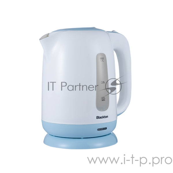 Чайник Blackton Bt KT1703P Белый-СинийМощность1850-2200 Вт, Максимальный объем 1.7л, Фильтр против накипи Съемный, Индикатор уровня воды, Индикатор включения, Отключение при закипании, Отключение при снятии, Отключение при отсутствии воды, Отсек для