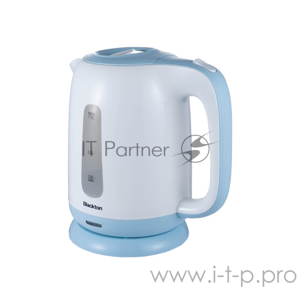 Чайник Blackton Bt KT1703P Белый-СинийМощность1850-2200 Вт, Максимальный объем 1.7л, Фильтр против накипи Съемный, Индикатор уровня воды, Индикатор включения, Отключение при закипании, Отключение при снятии, Отключение при отсутствии воды, Отсек для