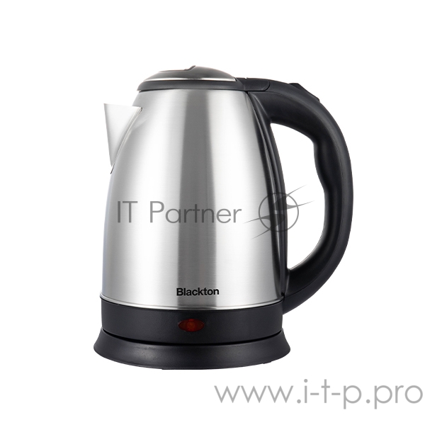 Чайник Blackton Bt KT1812S Сталь-ЧерныйМощность1500Вт, Максимальный объем 1.8л, Материал корпуса Нержавеющая сталь, Индикатор включения, Отключение при закипании, Отключение при снятии, Отключение при отсутствии воды, Отсек для хранения электрошнура,