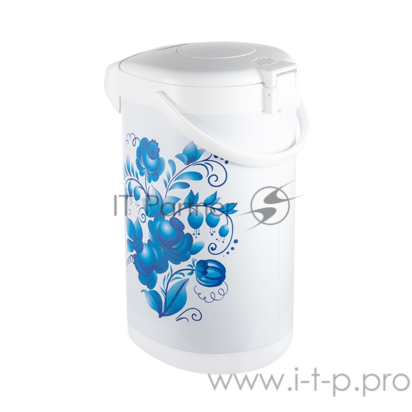 Термопот Blackton Bt TP533 ГжельОбщий объем 5л, Автоматическое поддержание температуры, Повторное кипячение, 3 способа подачи воды, Защита от включения без воды, Защита от перегрева, Блокировка крышки,Материал внутренней камеры нержавеющая сталь, Мощ