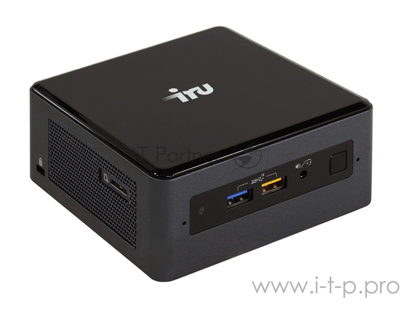 Неттоп IRU NUC 115 i5 8259U (2.3)/8Gb/SSD240Gb/Iris Graphics 655/CR/Windows 10 Professional 64/GbitEth/WiFi/BT/90W/черный